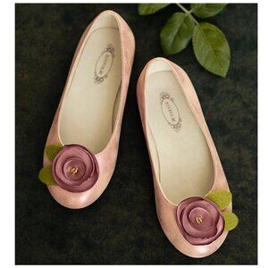 NIB Joyfolie Girl Charlotte flats shoes in Rose 2Y size 2